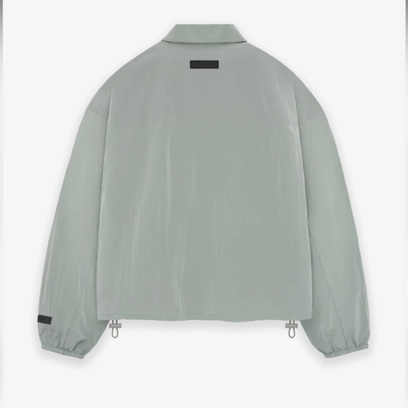 Fear of God Essentials Womens Crinkle Nylon Shell Bomber in Seal - Picture 2 of 3